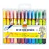 Giz De Cera Escolar Retrátil Aquarelável 12 Cores Não Tóxico