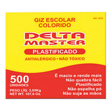 Giz Escolar Plastificado Cores