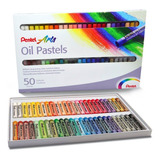 Giz Pastel Oleoso 50 Cores Pentel Arts Phn 50