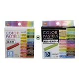 Giz Pastel Seco 36 Cores Basic E Fluorescente Pintar colorir
