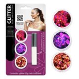 Glitter Flocado Maquiagem Carnaval