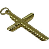 Glitter Joias - Pingente Cruz Crucifixo Em Ouro 18k