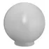 Globo 15x30 Plástico Leitoso Com Colarinho P  Poste Jardim