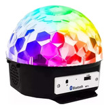 Globo Bola Maluca Bluetooth Led Cristal Rgb Mp3 Controle