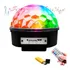 Globo Bola Maluca Led Magic Cristal Rgb Som Mp3 Pen Drive Wtx Imports