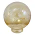 Globo Cúpula De Vidro Âmbar Luminária Abajur Classica Antiga