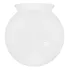 Globo De Vidro Leitoso 8x15 Cm Branco Luminária Luxo