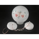 Globo Lustre Antigo Opalina