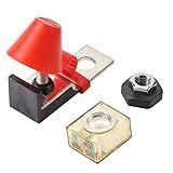 GLOSO Fusível De Bateria Com Classificação Marítima IPBF   Kit De Bloco De Fusíveis De Terminal  Pino único M8  5 40 6 Cm    Fusível De Bateria Protegida Por Ignição  40A 