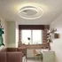 Gmh Luminária Lustre Plafon Sobrepor Led Moderno Grande 50cm 48w 2880 Lúmens Teto Cozinha Sala Quarto Luz Amarela Branco Quente 3000k Cor Branco Bivolt 110v 220v