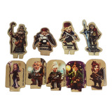 Gnomos Miniatura 2d Pvc Rpg Dnd Wargames Kit 9 Tokens