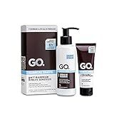 GO  Man Kit Barbear Pele Sensíveis Clinical Creme E Pós Barba Cicatrizante Anti Foliculite Pelo Encravado Irritação Go Man