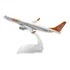 Gol Boeing 737 Miniatura Avião Aeronave Comercial Cor Branco