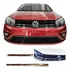 Gol G8 Voyage Saveiro Aplique Friso Cromado Grade 2 Pares