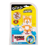 Goo Jit Zu Tails Boneco Elástico 12cm Sonic The Hedgehog