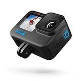 Gopro Hero10 Black – Câmera De Ação à Prova D'água Com Tela Frontal Lcd E Traseira Sensível Ao Toque, Vídeo 5.3k60 Ultra Hd, Fotos De 23 Mp, Transmissão Ao Vivo 1080p, Webcam, Estabilização