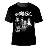  Gorillaz Camiseta Camisa Blusa Banda Promoção Masculina 