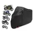 Gr Autoparts Capa Para Moto Impermeável Forrada Cobrir Granizo Couro Sol Cor Preto