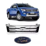 Grade Cromada Emblema Ford