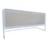 Grade De Proteção Masc Metais 120x54cm Ajustável Cor Branco Grande 120x54