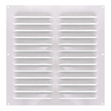 Grade De Ventilação Alumínio 30x30 Cm   Preta Branca Natural