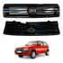 Grade Fiat Uno Way 2013 Preta Cromado Emblema Vermelho