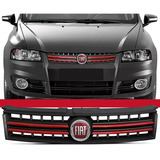 Grade Frente Fiat Stilo C/ Emblema Vermelho Ano 2003 A 2010