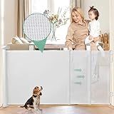 Grade Para Cachorros, Portao Grade Para Cachorros, Portao Pet, Portão Pet, Grade De Proteção Para Pet, Portão Para Cachorros, 86cm X 180cm, Branco