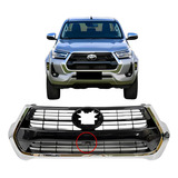 Grade Radiador Hilux 2021 2022 2023 2024 Com Furo De Câmera