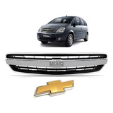 Grade Radiador Meriva 03/12 Aro Cromado Friso Primer Emblema