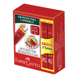 Grafite Faber 0 9 Macio  b  Caixa Com 14 Tubos De 24 Minas
