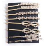 Grampo Dourado Com Strass