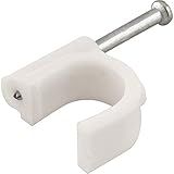 Grampo Miguelão Fixa Cabo Fio 10mm 100 Unidades Branco VONDER