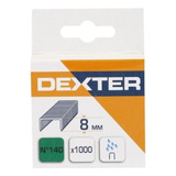 Grampo P Grampeador De 8mm N  140 1000 Peças Dexter