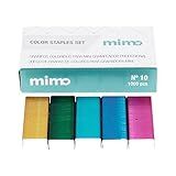 Grampos Coloridos Para Mini Grampeador Profissional   N  10   Mimo   1000 Unids