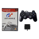 Gran Turismo 4 - Original Ps2 Físico + Controle Original 