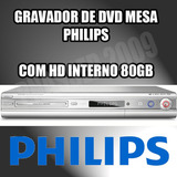 Gravador De Dvd Philips Dvdr3350h Com Hdd Interno 80 Gb