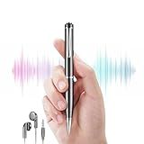 Gravador De Voz Som Espião Digital Profissional Mini Ativado Por Voz 20 Horas Caneta Espiã Portártil Recarregável Discreto Alta Sensibilidade 8gb Pequeno