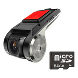 Gravador Veicular Interno Adas Dvr - Hd 720p + Micro Sd 64gb
