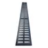 Grelha Ralo Linear Alumínio 15x100 Cm Com Suporte Tela Preto