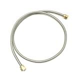 Grilljob Mangueira De Fole De Aço Inoxidável Para Churrasqueira, Peças De Substituição Longas De 101,6 Cm Para Queimador De Lado único E Duplo Da Lion, Blaze, Sunstone, Summerset, Jenn Air Use Com Gás