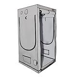 Grow Tend Estufa Cultivo Indoor Tenda Cultivo Hidropônico 80 X 80 X 180 Com Janela Observação AllTech