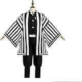 Grubify Traje Cosplay Anime Kimono Festa Halloween Conjunto Completo Traje Robe Uniforme Ternos Vestido Homem Mulher (color : Stripe, Size : X-large)