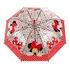 Guarda Chuva Infantil Transparente Minnie Disney Licenciado Cor Vermelho Minnie