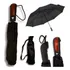 Guarda Chuva Sombrinha Pequeno 58cm Cabo Reto Automatico Cor Preto Desenho Do Tecido Liso