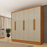 Guarda Roupa 6 Portas 180cm Munique Espresso Móveis Bg