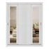 Guarda Roupa Casal 3 Portas Doha Duo 2 Espelhos Carraro Branco
