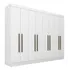 Guarda Roupa Casal 8 Portas Natasha Cor Branco Móveis Arapongas 21134