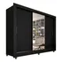 Guarda Roupa Casal C espelho 3 Pts 1 Gav Alice Preto Cor Preto fosco Movemax 15837