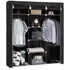 Guarda Roupa Dobrável Organizador Portátil Armário Grande Kontuz Cor Preto